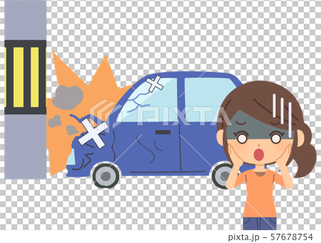 女性　事故 57678754