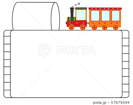 乗り物で旅行するタイトルフレーム 57679394