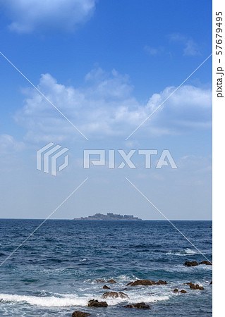 長崎の世界遺産　軍艦島 57679495