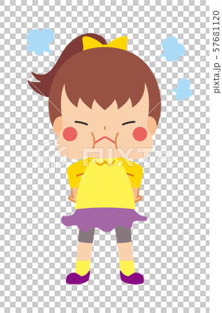 Pung-pung angry ponytail girl 57681120