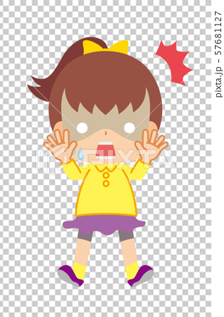 surprised happy girl clipart