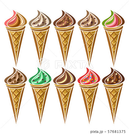 Vector set of Ice Cream 57681375