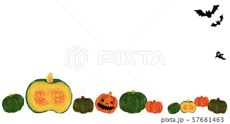 ハロウィンフレーム-かぼちゃに紛れるジャック 57681463