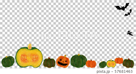 ハロウィンフレーム-かぼちゃに紛れるジャック 57681463