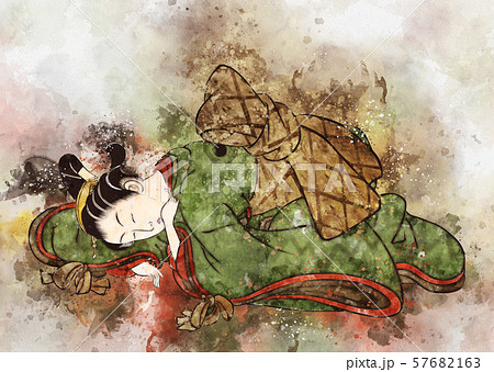 浮世絵　女性　その22　水彩 57682163