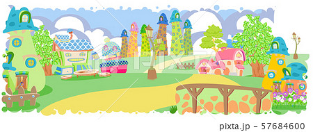 童話 風景 イラスト 57684600