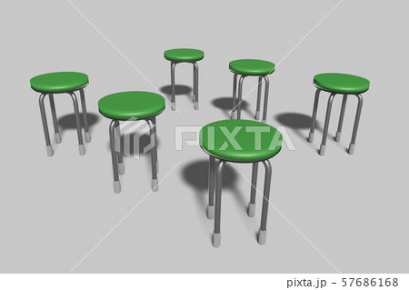 椅子　(並べた椅子) 57686168
