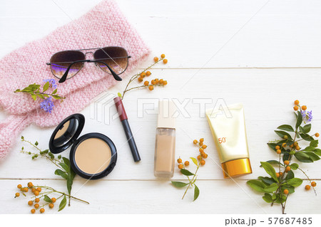 cosmetics beauty makeup for skin face of lifestyle woman cosmetics beauty makeup for skin face of lifestyle woman 57687485
