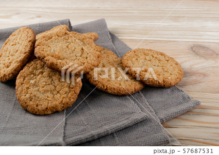 Thin Oatmeal Cookies, Healthy Cereal Crackers with 57687531