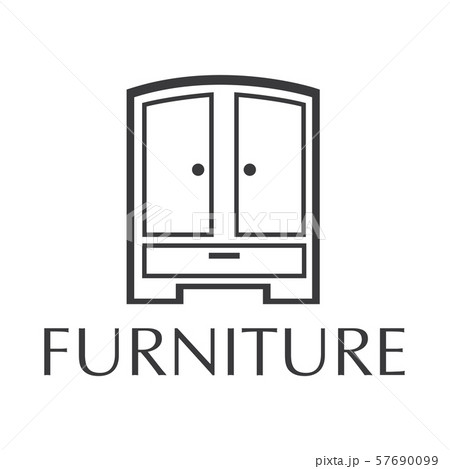 vector logo for shop selling furniture, sofa and 57690099