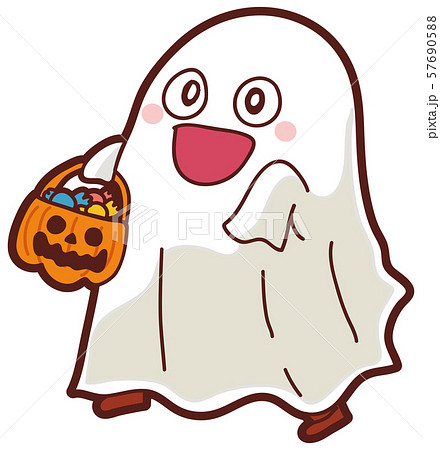 イラスト素材 ハロウィン おばけ 子供のイラスト素材