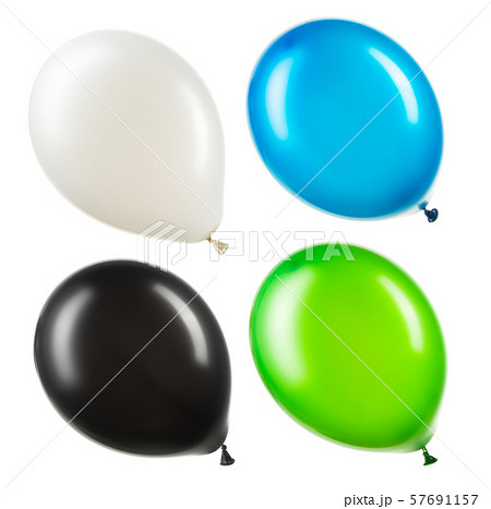 Set of colourful helium balloons, element of decorations 57691157