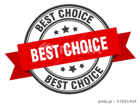 best choice label. best choice blue band sign. - Stock