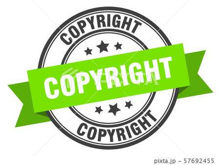 copyright label. copyright green band sign. copyright label. copyright green band sign. 57692455