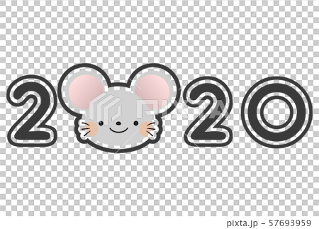 2020年子年年賀状 2020年子年年賀状 57693959