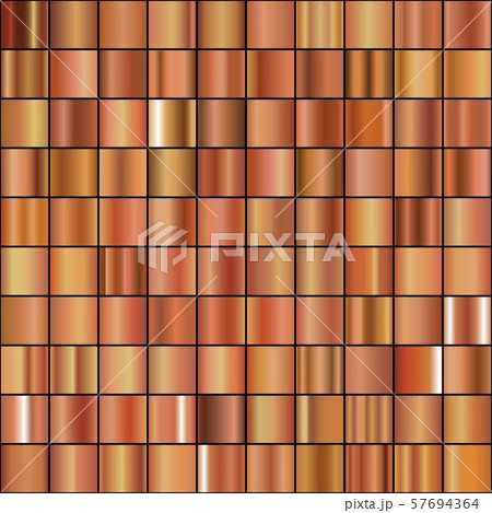 Set of Realistic bronze gradients. Set of Realistic bronze gradients. 57694364