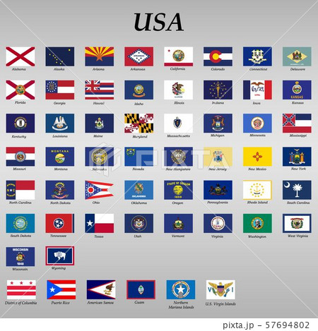 all flags of the 50 states