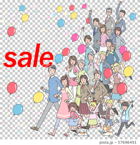 Lots of people on sale 57696491