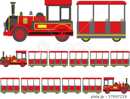 ロードトレイン2横のイラスト素材