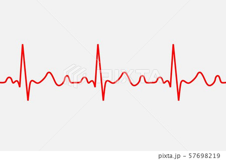 heartbeat icon. ECG Pathology Trace heartbeat icon. ECG Pathology Trace 57698219
