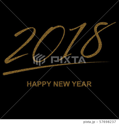 Gold Happy New Year text for lettering 57698237
