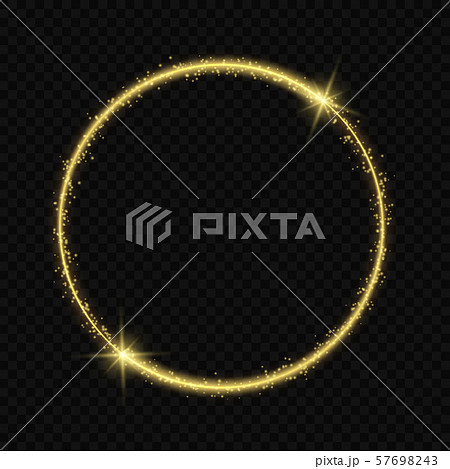 circle frame with Vector light effect. 57698243