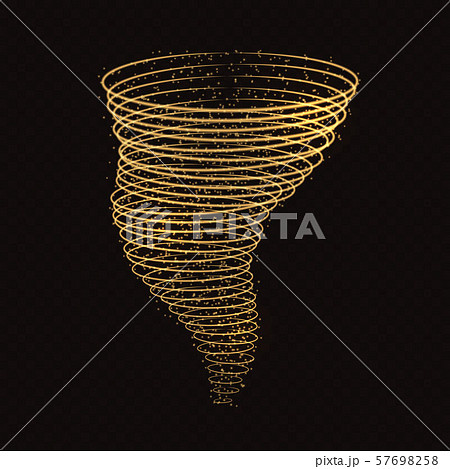 Light hurricane effect. Vector glowing tornado 57698258