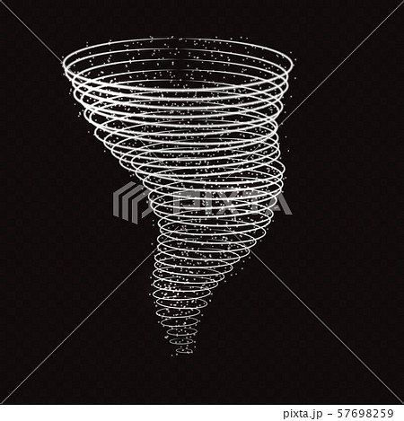 Light hurricane effect. Vector glowing tornado Light hurricane effect. Vector glowing tornado 57698259