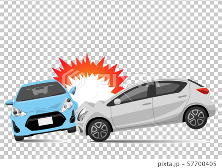イラスト素材：車、衝突事故 57700405