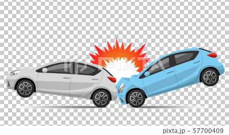 Illustration material: Car rear-end collision 57700409