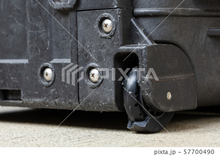 Damaged rubber bearing luggage wheel 57700490