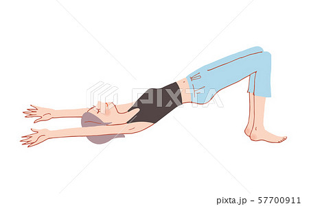 ヨガ　ポーズ　女性 57700911
