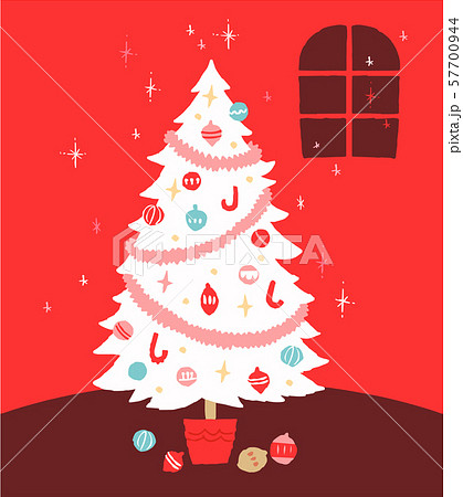 白いクリスマスツリー2 57700944