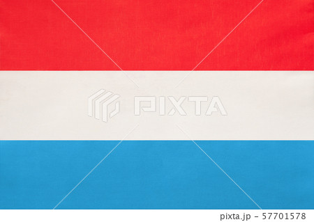 Luxembourg national fabric flag, textile 57701578