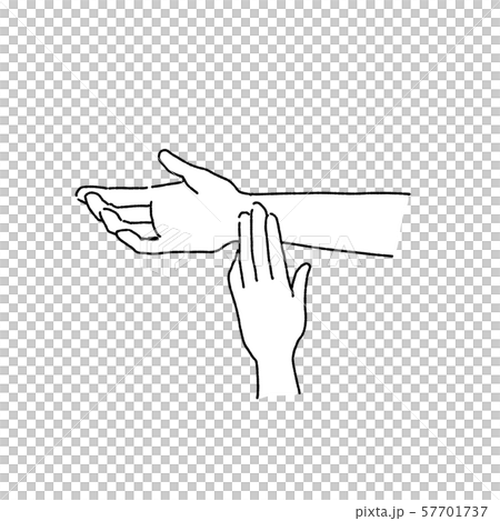 Hands working on pulse, illustration, health 57701737