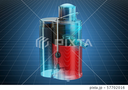 Visualization 3d cad model of electric juicer Visualization 3d cad model of electric juicer 57702016