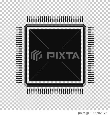 Ic 集積回路 半導体のイラスト素材