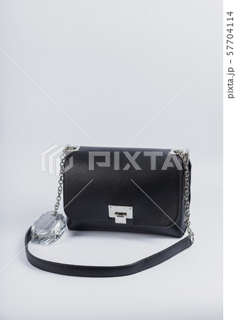 Black women bag on a white background. 57704114