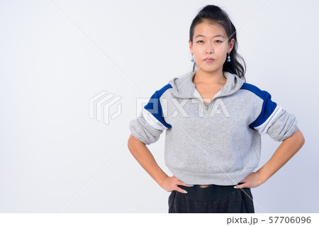 Portrait of beautiful Asian woman ready for gym 57706096