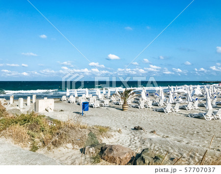 Beautiful View To The Sea In Pomorie, Bulgaria. 57707037