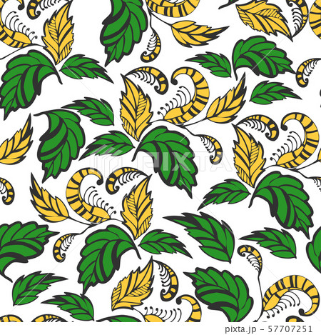 Seamless hand-drawn flowers pattern, floral background. Seamless pattern can be used for wallpaper, pattern fills, web page background,surface textures. Gorgeous seamless floral background 57707251