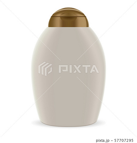 Hair Shampoo Cosmetic Oval Bottle Package Mockup 57707295