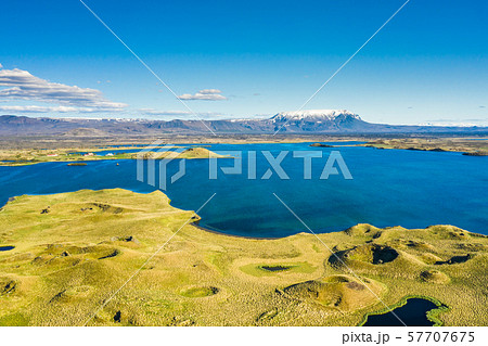 Myvatn Lake landscape at North Iceland. Wiew from Myvatn Lake landscape at North Iceland. Wiew from 57707675
