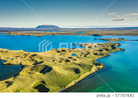 Myvatn Lake landscape at North Iceland. Wiew from Myvatn Lake landscape at North Iceland. Wiew from 57707681