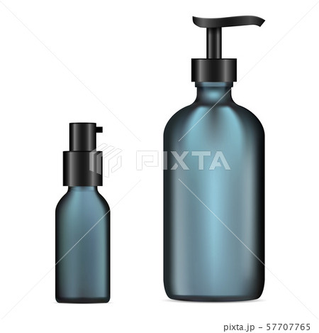 Vector Glass Cosmetic Bottle. Dispenser Set. 57707765