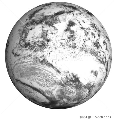 Frozen in Ice Earth planet with atmosphere 57707773