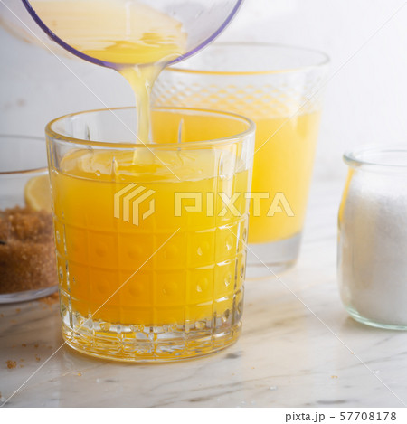 Homemade Isotonic Energy Drink and Ingredients. 57708178