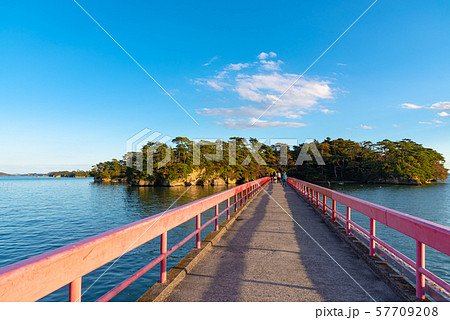 日本三景　松島　福浦島　福浦橋　観光  57709208