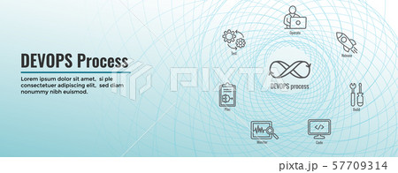 DevOps Icon Set - Dev Ops Web Header Banner 57709314