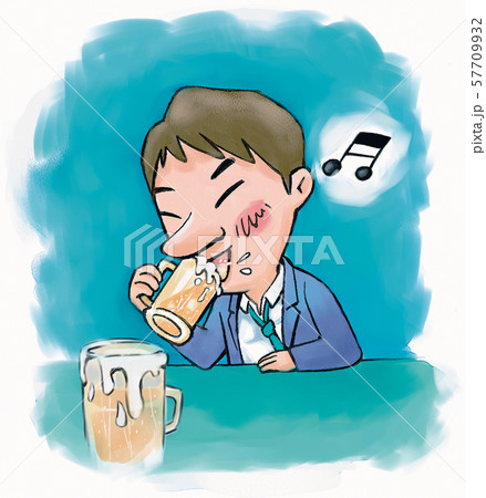 イラスト ビール へべれけ 57709932